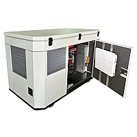Бензиновый генератор A-iPower A17000TEAX в тихом зимнем кожухе 1600 RAL 7035 + блок автозапуска A-iPower 230В/400В 100А 8 ПИН