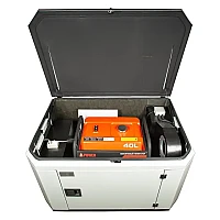 Генератор A-iPower A7000EAX в супертихом зимнем кожухе 1400SS RAL 7035 + блок автозапуска A-iPower 230 В, 50 А