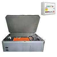 Бензиновый генератор A-iPower A13000EAX в супертихом зимнем кожухе 1700SS RAL 8019 + блок автозапуска A-iPower 230В/400В 100А 8 ПИН