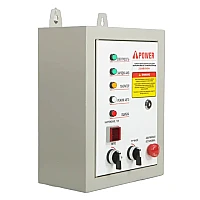 Генератор A-iPower A9000EAX в супертихом зимнем кожухе 1400SS RAL 7024 + блок автозапуска A-iPower 230 В, 50 А