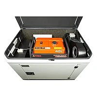 Генератор A-iPower A7000EAX в супертихом зимнем кожухе 1400SS RAL 7035 + блок автозапуска A-iPower 230 В, 50 А